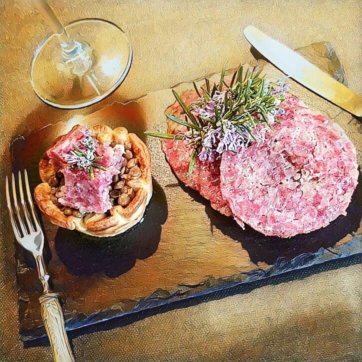 CESTINI CROCCANTI CON ZAMPONE E LENTICCHIE